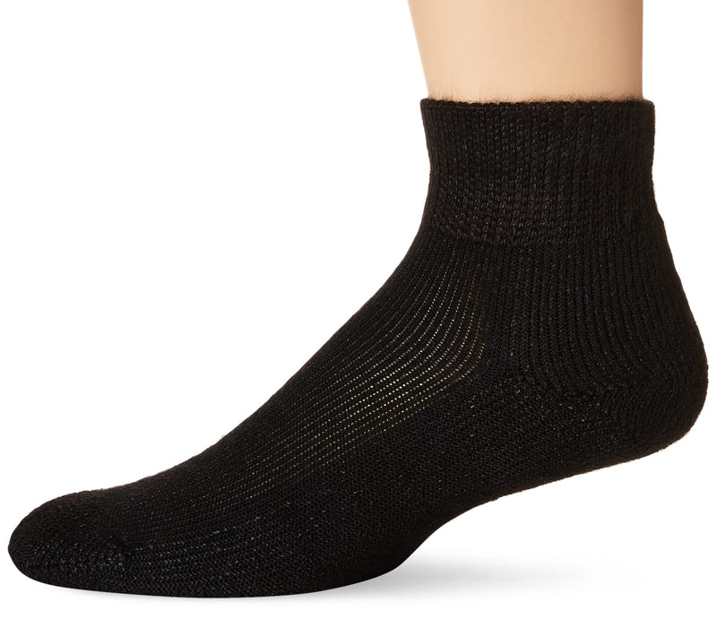 thorlos unisex-adult Jmx Maximum Cushion Ankle Running Socks Large Black (1 Pair) - BeesActive Australia