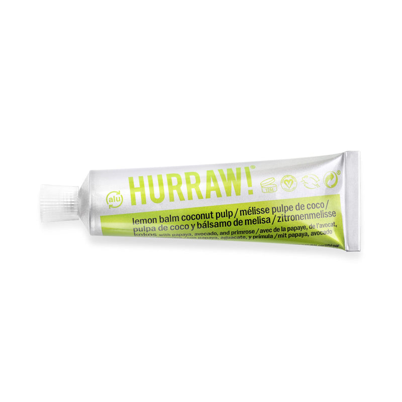 Hurraw! Lemon Balm Coconut Pulp Balmtoo: A Squeezable True Balm. Certified Vegan & Cruelty Free. Natural, Organic, Non-GMO. Absorbs fast. Anywhere application: face, fingers, neck, toes. 30ml/1fl oz - BeesActive Australia