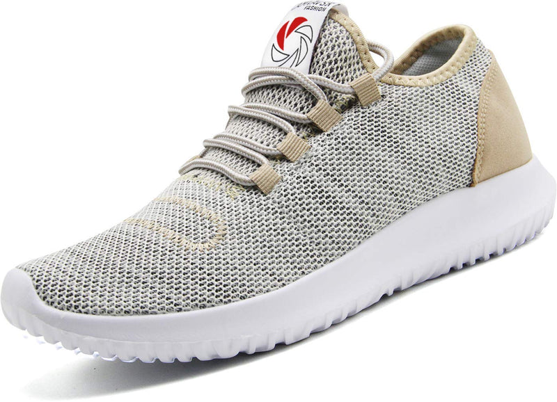 CAMVAVSR Men's Sneakers Fashion Lightweight Running Shoes Tennis Casual Shoes for Walking 10 Gold - BeesActive Australia