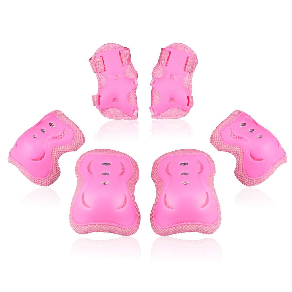 BOSONER Kids/Youth Knee Pad Elbow Pads Guards Protective Gear Set for Roller Skates Cycling BMX Bike Skateboard Inline Skatings Scooter Riding Sports 1 PINK Medium(9-15 years) - BeesActive Australia