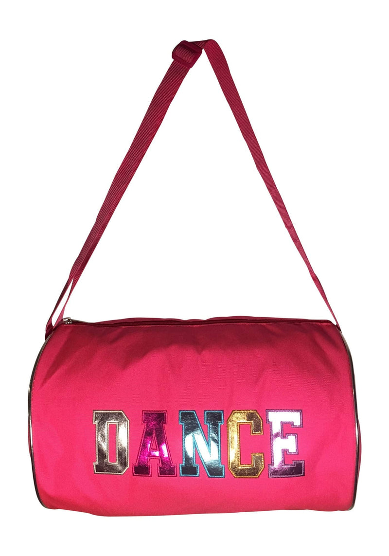 Dance Duffel Bag Multicolored Dance Print (Fuchsia) Fuchsia 13" - BeesActive Australia