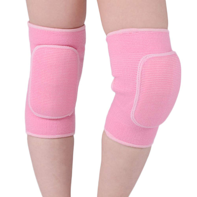 LUNA VOW 1 Pair Kids Protective Knee Pads Breathable Flexible Elastic Knee Sleeve Pad Support Protector for Volleyball, Dance (Pink, S for 3-10 Ages) - BeesActive Australia
