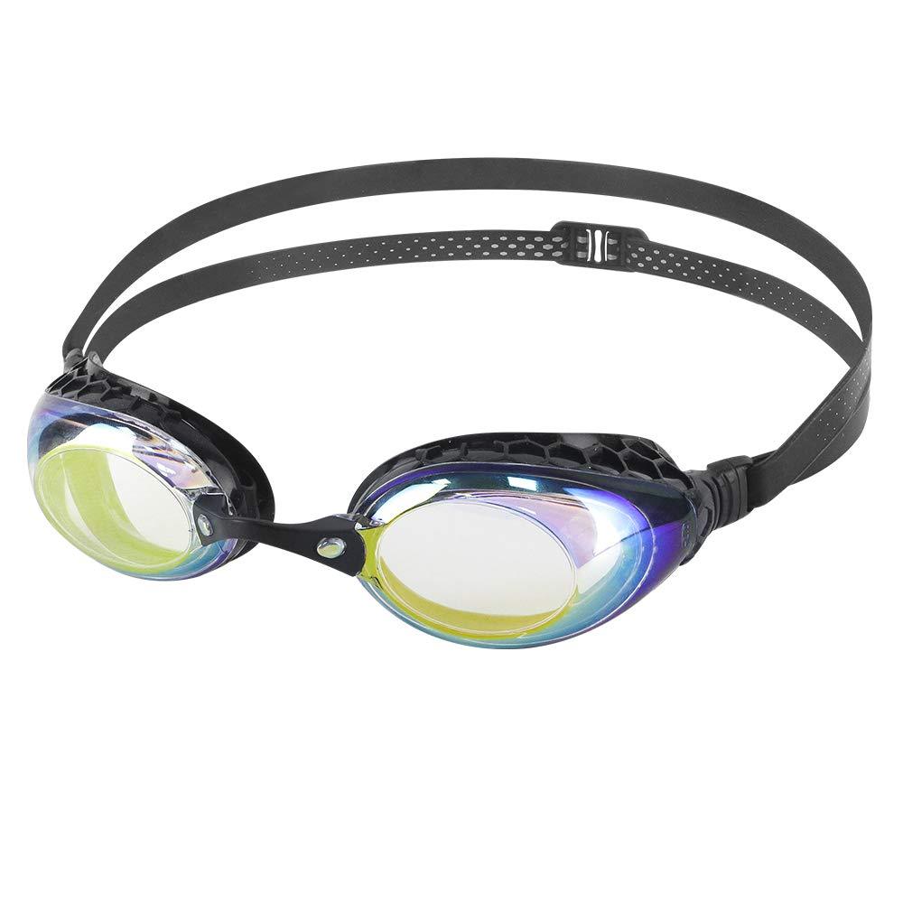 [AUSTRALIA] - iexcel LANE4 Performance & Fitness Swim Goggles - Hydrodynamic Design, Anti-Fog UV Protection for Adults Men Women VX-935 -5.5 