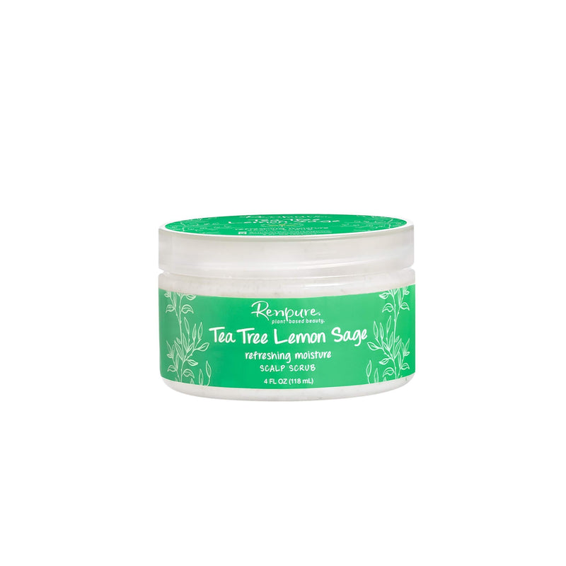 Renpure plant-based Beauty Tea Tree Lemon Sage Refreshing Moisture Scalp Scrub, 4 Fluid Oz - BeesActive Australia