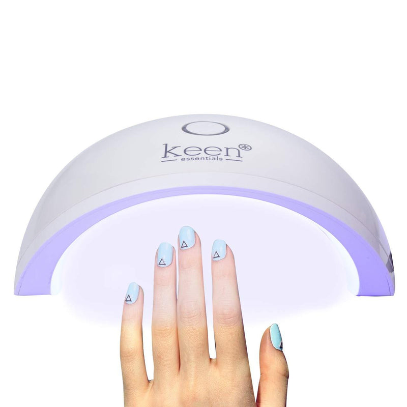 DEMI Professional 10W UV+ LED Nail Dryer Lamp (WHITE) for most Nail Gel with 45 sec & 60 sec Timer, LED Nail Curing Lamp for Salon professional use or home use - BeesActive Australia