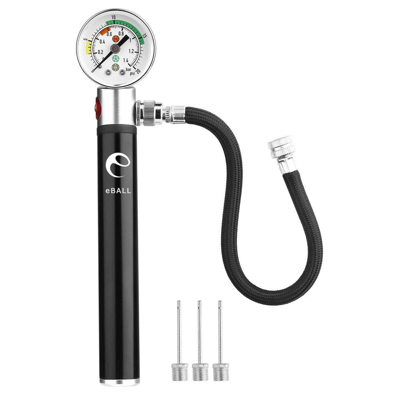 Ball Pump with Pressure Gauge, eBall Sports Ball Air Pump with Inflation Needles & Pressure Release Valve for Basketball, Football, Soccer Ball, Rugby, Volleyball and Other Inflatable Balls - BeesActive Australia