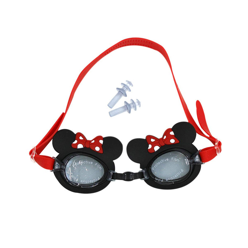 RARITYUS Cute Cartoon Pattern Swim Goggles Waterproof Anti Fog Swimming Goggles for Youth Kids Child Red Minnie - BeesActive Australia