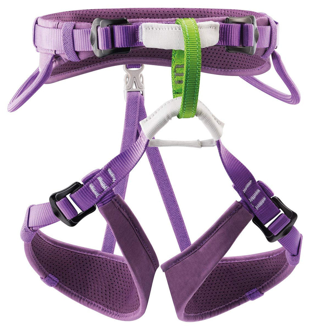 Petzl MACCHU Kids' Climbing Harness - Adjustable Seat Harness for Children Less Than 40kg / 88 lbs Violet One Size - BeesActive Australia