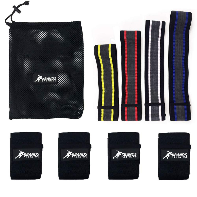 Kbands Training Infinity Hip Bands - Fabric Non-Slip Rubber Lining for Stability - 4 Levels - BeesActive Australia