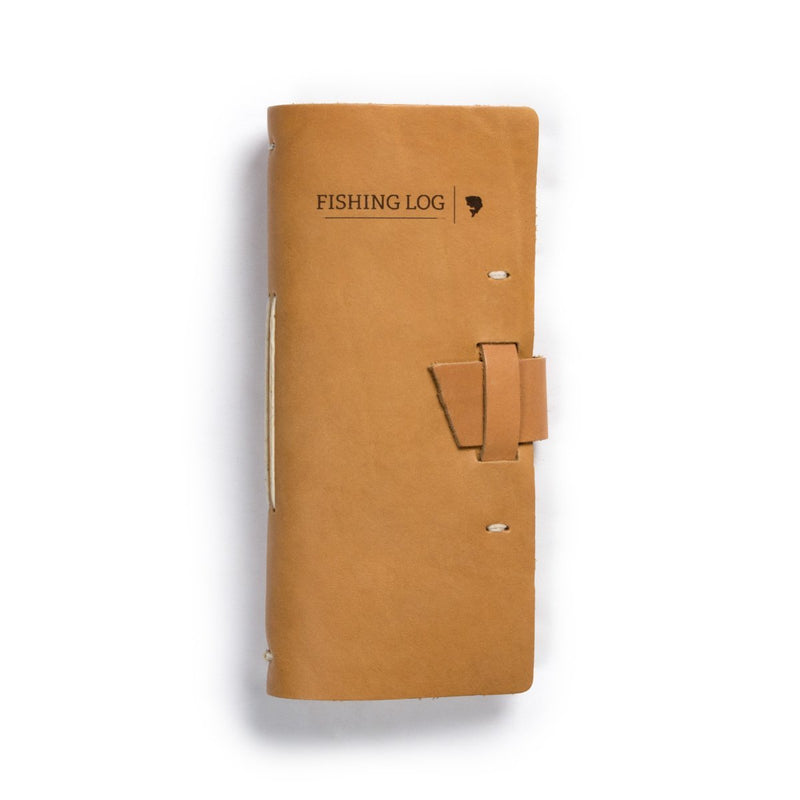 Rustico Leather Fishing Log Book Designed by and for Fishermen. with Template, Records Details of Fishing Trip, Including Date, Time, Location, and Weather Conditions Buckskin - BeesActive Australia