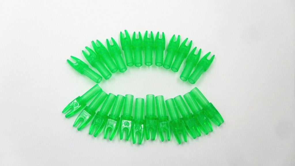 PA 30pcs Archery Green Arrow Nocks Internal fit Shaft ID 6.0mm Plastic Nock Push-in Nock Hunting Use - BeesActive Australia