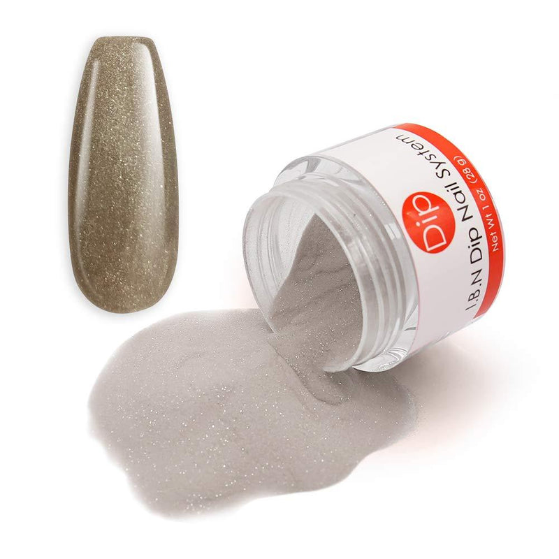 Glitter Gray Nail Dipping Powder (added vitamin) 1 Ounce, I.B.N Dipped Acrylic Dip Powder DIY Manicure Salon Home Use (DIP 060) DIP 060 - BeesActive Australia