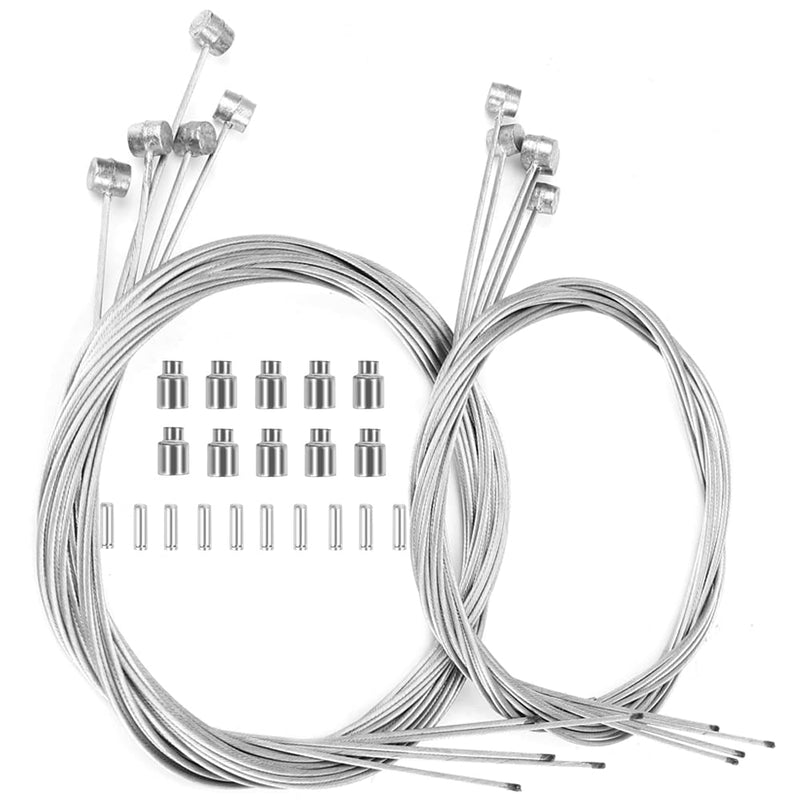 Hapleby 10PCS Premium Bike Brake Cable, Professional Bicycle brake line for Mountain and Road, Free For End Caps and End Ferrule - BeesActive Australia