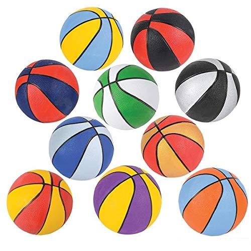 Srenta 7" Assorted Colors Mini Basketballs | Variety Colors Indoor Outdoor Game Balls | Perfect for Beginners | Pack of 2 Assorted Colors - BeesActive Australia