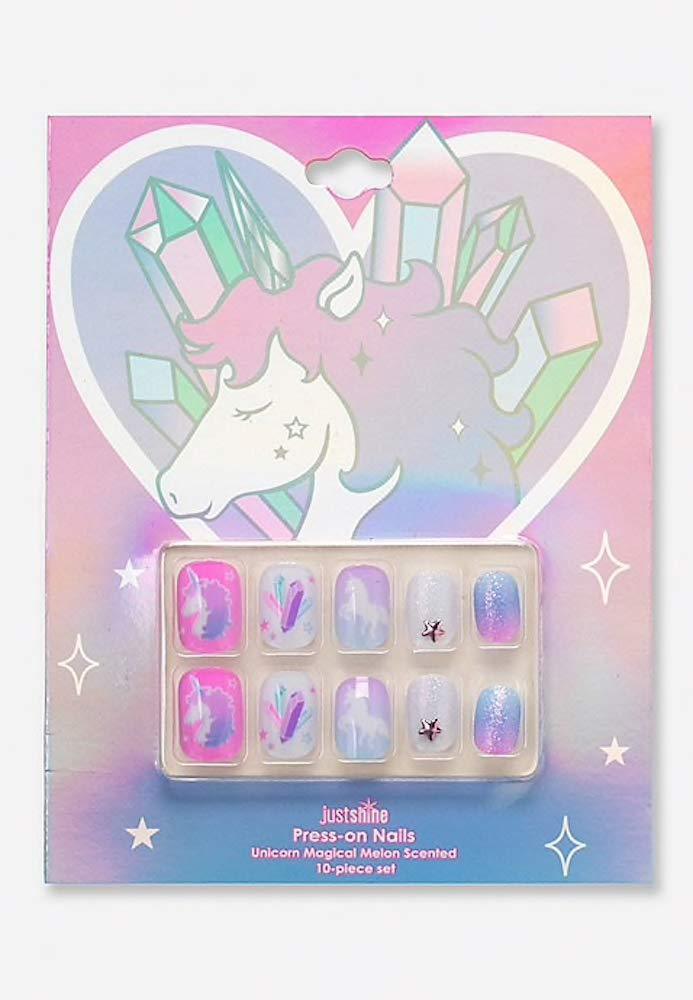 Justice Just Shine Press On Nails Unicorn Magical Melon Scented - BeesActive Australia