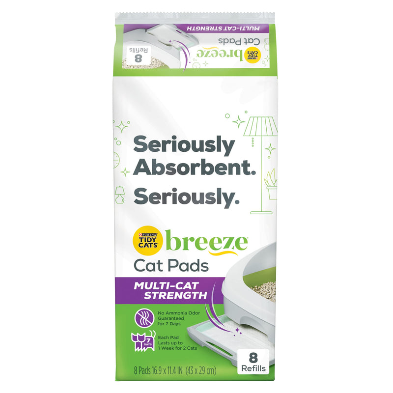 Purina Tidy Cats Breeze Litter System Cat Pad Refills 8 ct. Pads Original Pads - BeesActive Australia