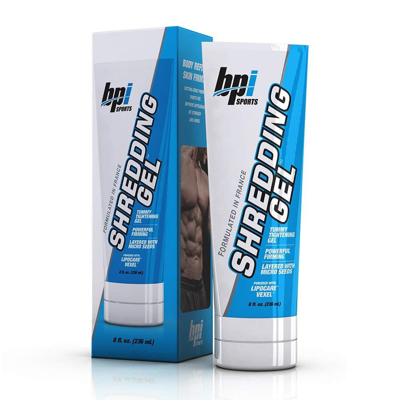 BPI Sports Shredding Gel – Topical Gel – Skin Firming, Toning, Muscle Definition, Reduce Cellulite – Bodybuilding – Clinically Dosed Patented Ingredients – 6 Pack Abs – For Men & Women – 8 fl. oz 8 Fl Oz (Pack of 1) - BeesActive Australia