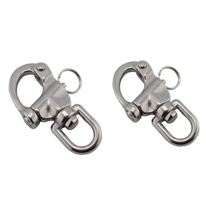 NRC&XRC Swivel Eye Snap Shackle Quick Release Bail Rigging Sailing Boat Marine Stainless Steel Clip Pair - BeesActive Australia