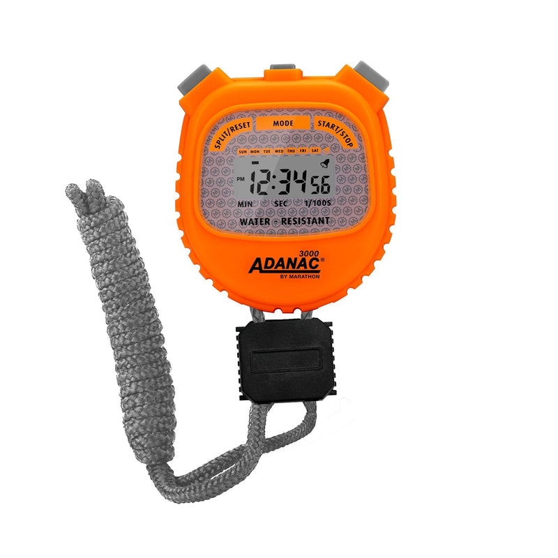 ADANAC 3000 Commercial Grade Digital Stopwatch Timer (Neon Orange) Neon Orange - BeesActive Australia
