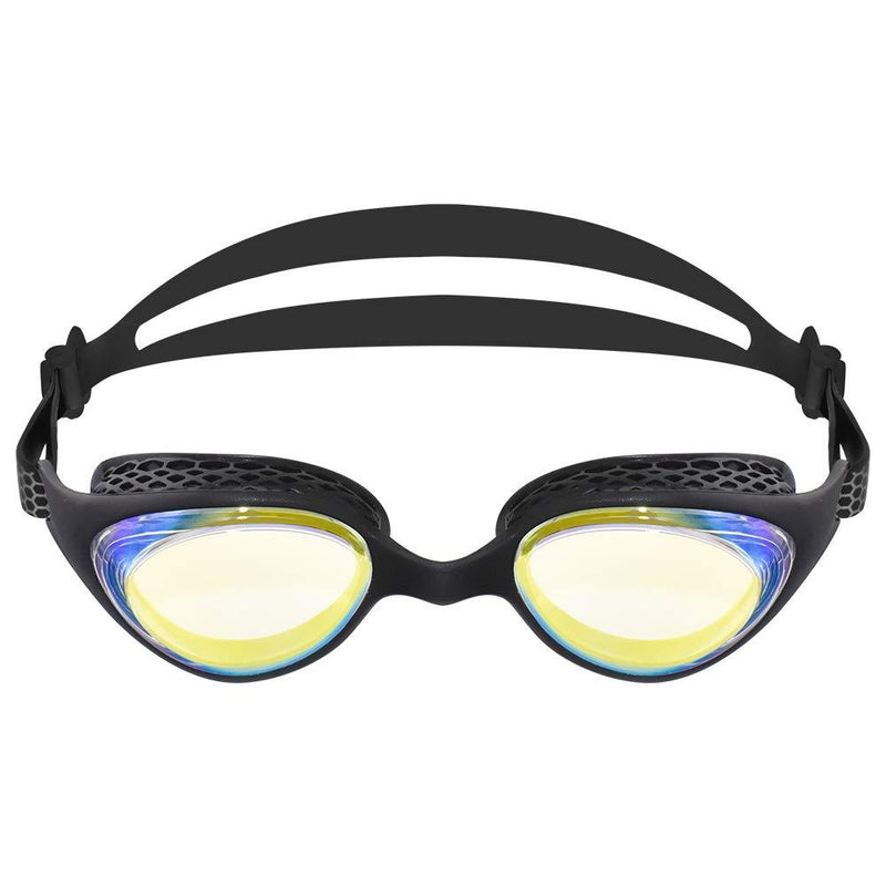 [AUSTRALIA] - iedge Performance & Fitness Junior Swim Goggle - Hydrodynamic Design, Anti-Fog UV Protection for Teens VG-961 Black -2.5 