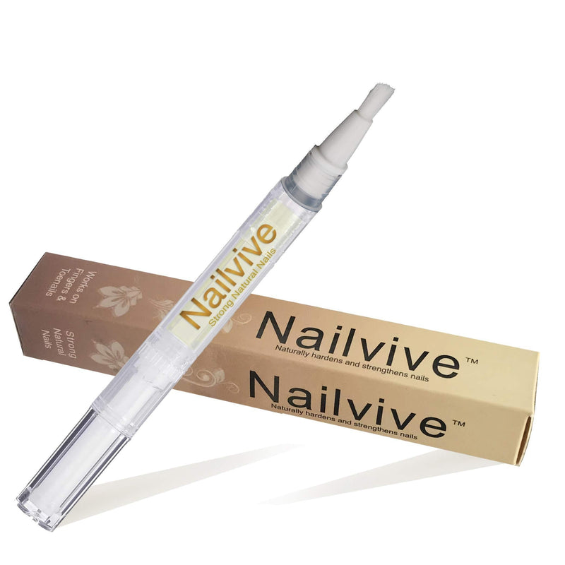 NAILVIVE Nail Serum Powerful Magic-like Silk Proteins Proven Natural Formula Strengthening Hardening nails Instantly Prevents Splits Chips Peels Cracks on Your Nails (1 PACK) 1 PACK - BeesActive Australia