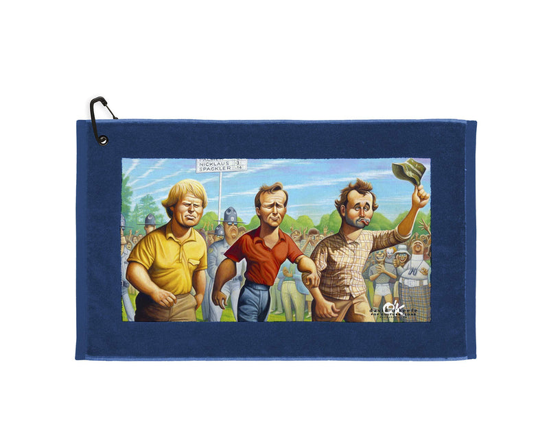 Devant Sport Towels Caddyshack Collection: Carl Spackler, 16" x 25", Blue Edge - BeesActive Australia