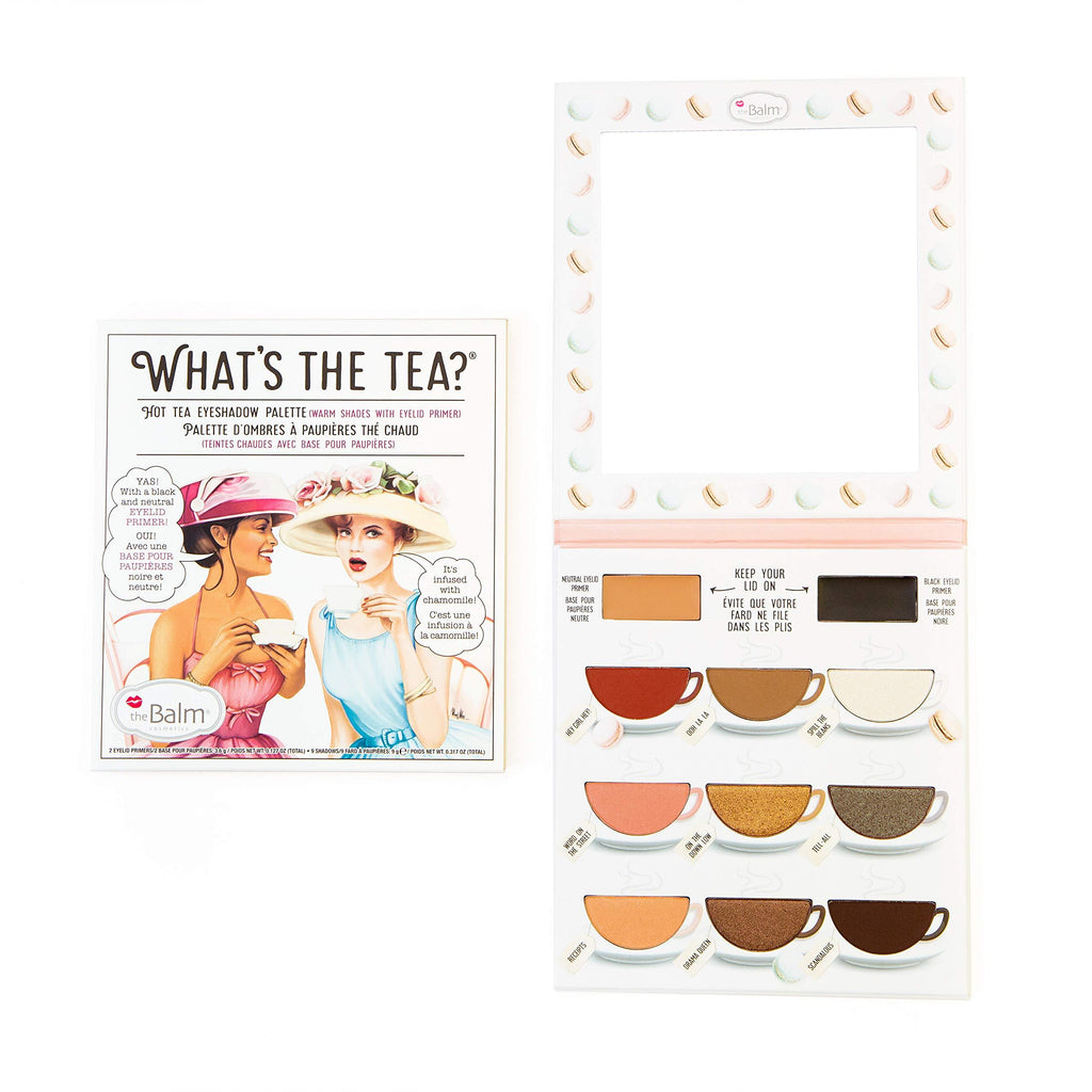 What's The Tea? Eyeshadow Palette With Primers, Hot Tea Warm Shades - BeesActive Australia