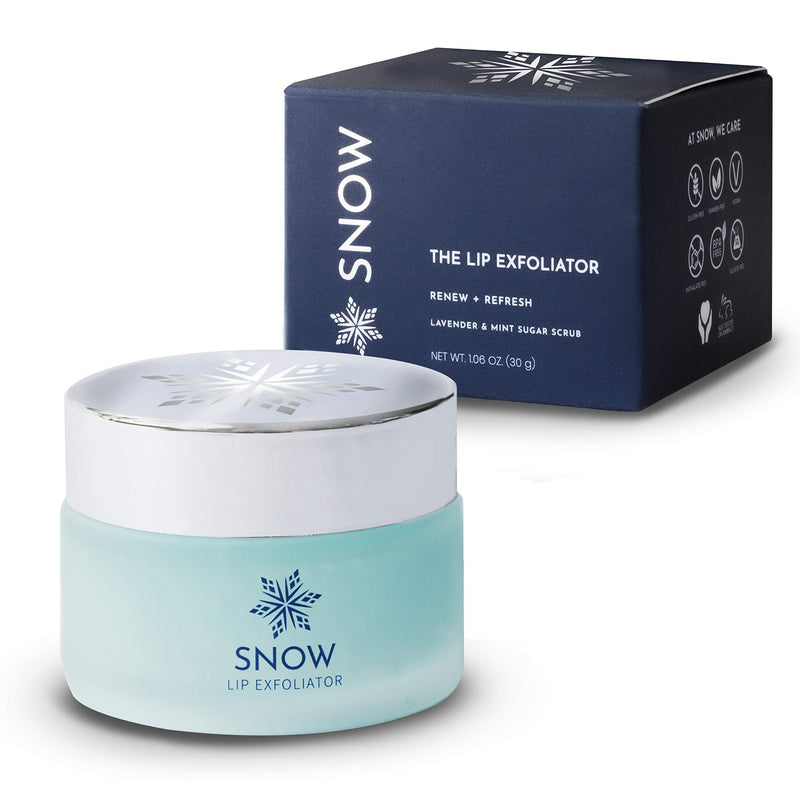 Snow Lavender And Mint Sugar Lip Exfoliator | Moisturizing Lip Scrub for Anti-Aging and Hydrating Lip Care - Smooth & Plump your Lips, Eliminate Wrinkles and Roughness - BeesActive Australia