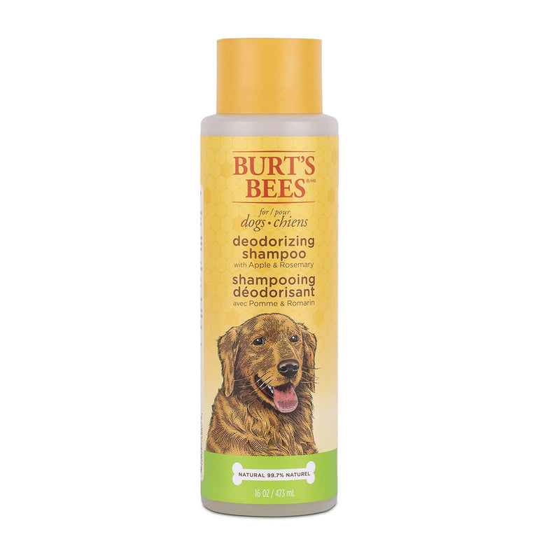 Burt's Bees for Dogs Deodorizing Dog Shampoo and Dog Deodorizing Spray, Apple & Rosemary Dog Shampoo, Natural Dog Shampoo, Puppy Shampoo, Dog Bathing Supplies, Dog Wash, Pet Shampoo 16 oz - 1 Pack - BeesActive Australia