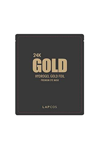 LAPCOS 24K Gold Foil Hydrogel Eye Mask (1 Pack) Under Eye Patches for Dark Circles, Puffiness, Fine Lines & Wrinkles - Anti-Aging Korean Eye Patches to Firm & Smooth Under Eye Skin - BeesActive Australia