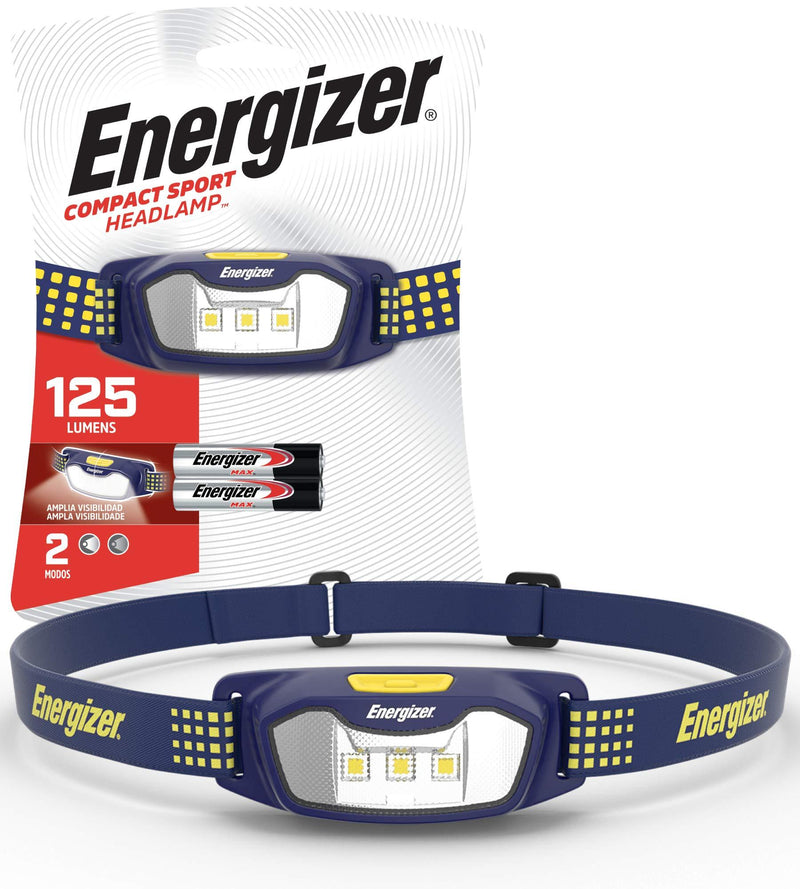 [AUSTRALIA] - Energizer LED Headlamp Flashlight, Super Bright, Compact Sport Head Lamp, Perfect Running Headlamp,Batteries Included New Version: Compact Sport 