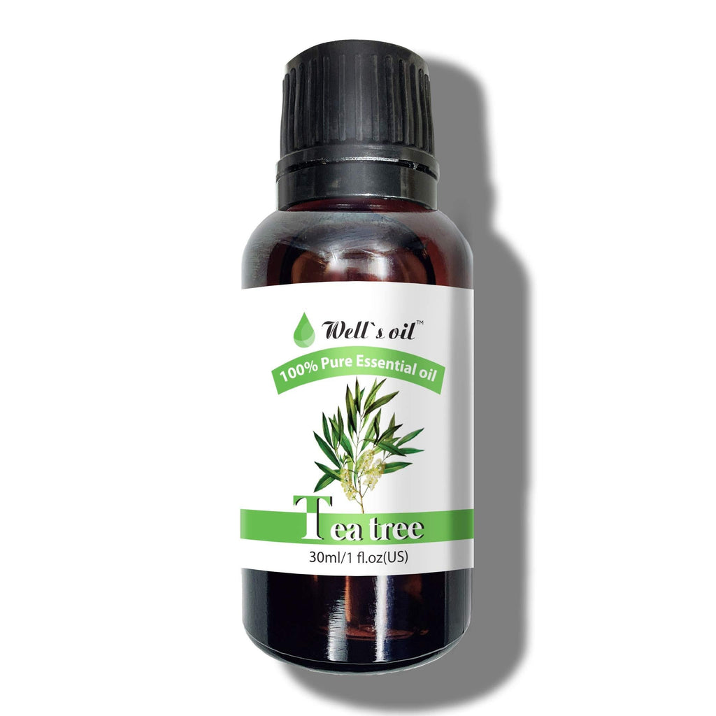 Well's 100% Pure Tea Tree Essential Oil 1oz(30ml) Therapeutic Grade, For Hair, Face, or Skin, Heal Acne, Anti-Fungal, Dandruff, Antibacterial, Toenail Fungus, Yeast Infections, Cold Sores - BeesActive Australia