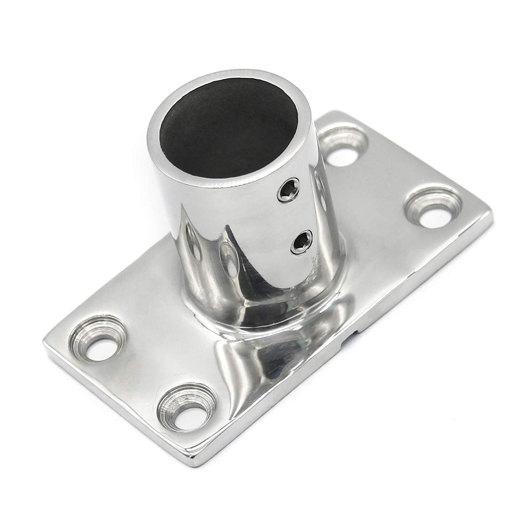 [AUSTRALIA] - NRC&XRC Boat Hand Rail Fitting-45/60/90/30 Degree 7/8 inch Rectangular Base-Marine 316 Stainless Steel usd by Boats/Awning 90 degree 