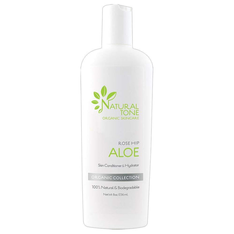 Natural Tone Organic Skincare Rosehip Aloe Lotion Skin Conditioner and Hydrator 8oz - BeesActive Australia