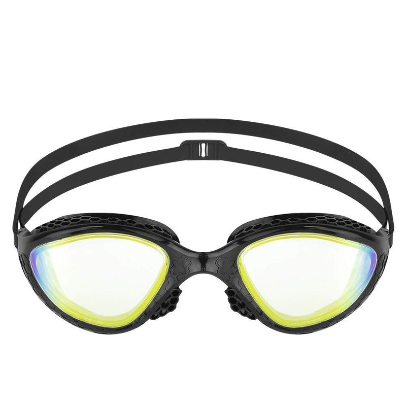 [AUSTRALIA] - iedge Performance & Fitness Swim Goggle - Hydrodynamic Design, Anti-Fog UV Protection for Adults Men Women IE-VG-945 CLEAR/GOLD/BLACK 