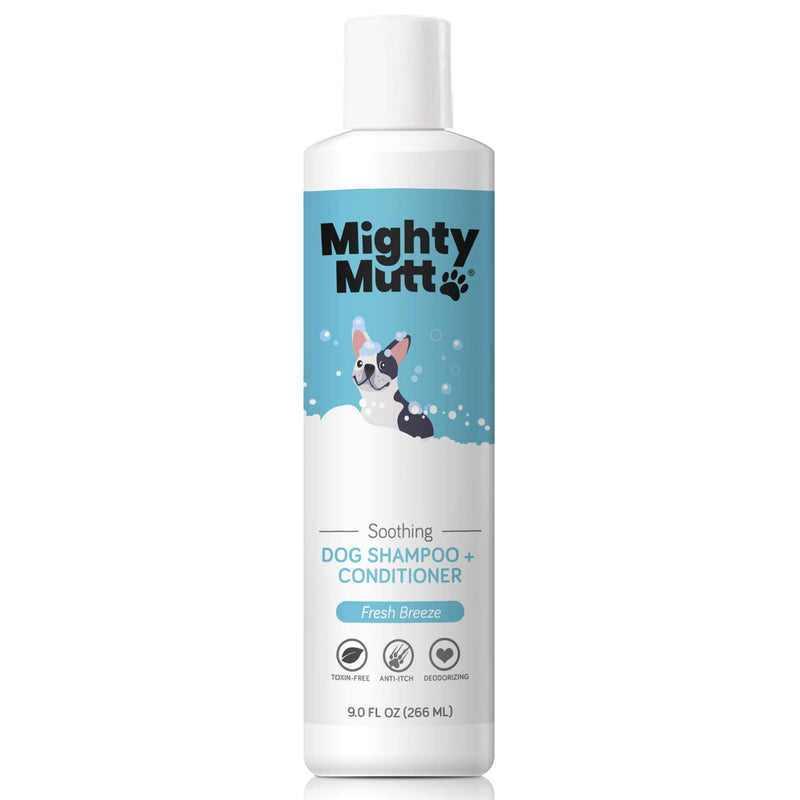 Mighty Mutt Natural and Hypoallergenic Dog Shampoo & Conditioner | Anti-Itch, Deodorizing and Soothing Dog Shampoo for Smelly Dogs (9oz.) - BeesActive Australia