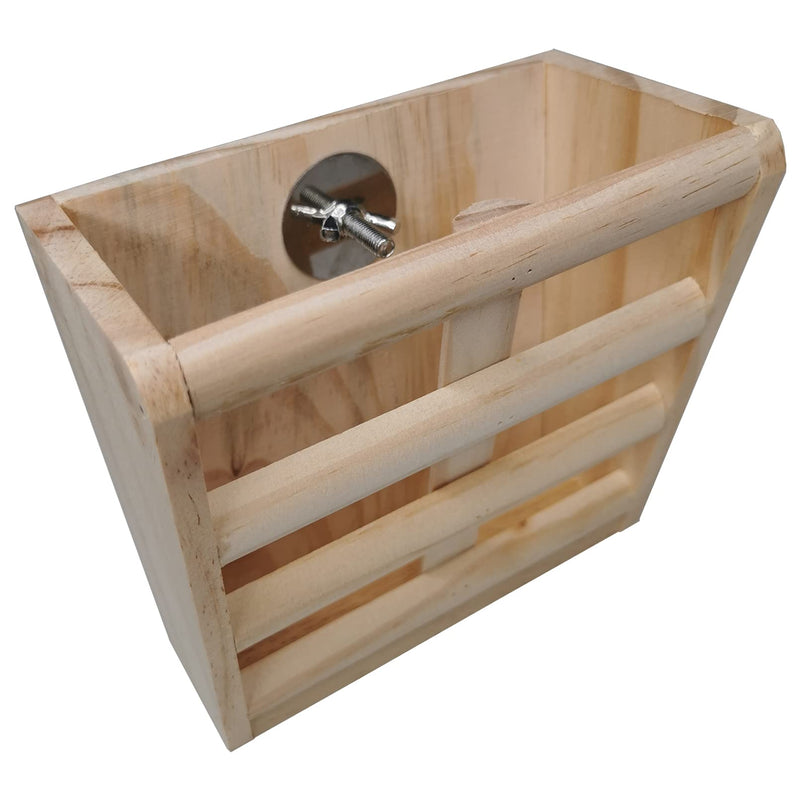 Hamiledyi Rabbit Wooden Hay Rack Bunny Hay Feeder Manger Grass Holder Guinea Pigs Food Dispenser for Rabbits Small Pets Chinchilla Hamster Less Wasted - BeesActive Australia