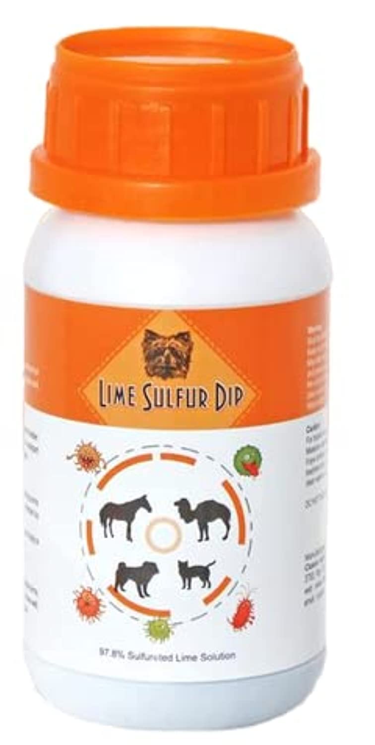 Classic's Lime Sulfur Dip (8 oz - Extra Strength Formula - Safe Solution for Dog, Cat, Puppy, Kitten, Horse - BeesActive Australia