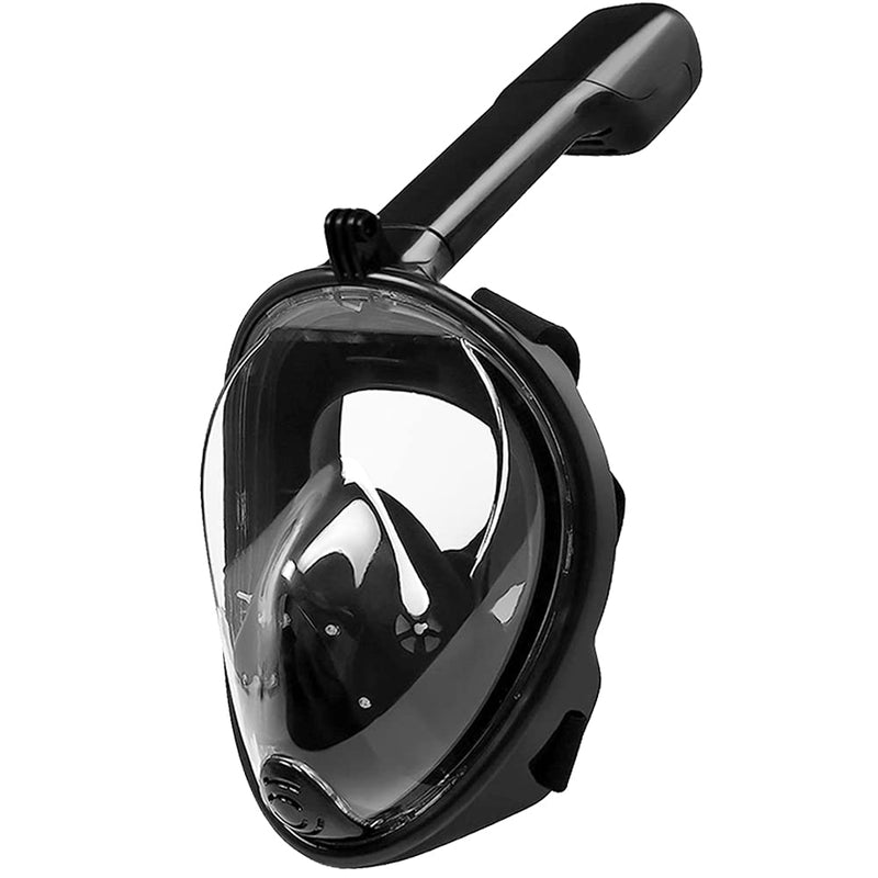 MOUNTDOG Snorkel Mask Full Face Snorkeling Mask with Panoramic View and Action Camera Mount,Anti-Fog and Anti-Leak Design Dive Mask for Adults and Youth black S/M - BeesActive Australia