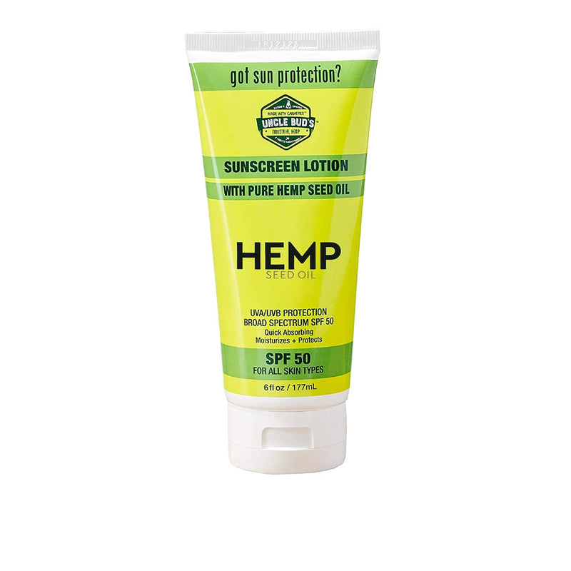 Uncle Bud’s Hemp Sunscreen Lotion SPF50 with pure Organic Hemp Seed Oil - BeesActive Australia