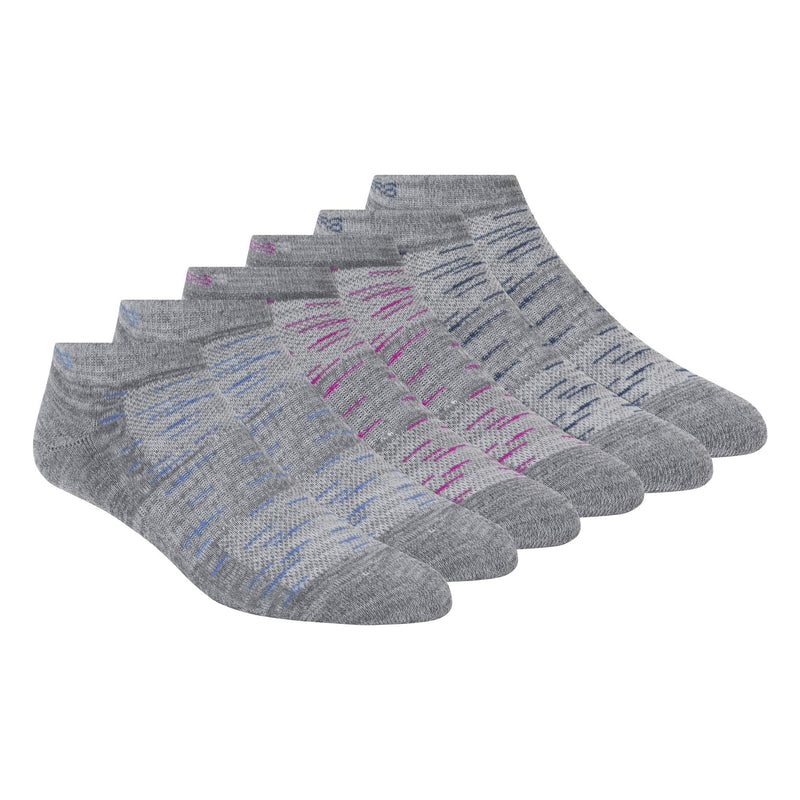 Skechers Women's 6 Pack Low Cut Socks 9-11 Gray/Multi - BeesActive Australia