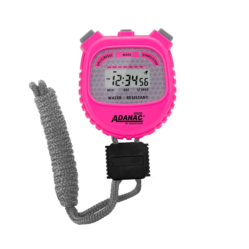 ADANAC 3000 Commercial Grade Digital Stopwatch Timer (Neon Pink) Neon Pink - BeesActive Australia
