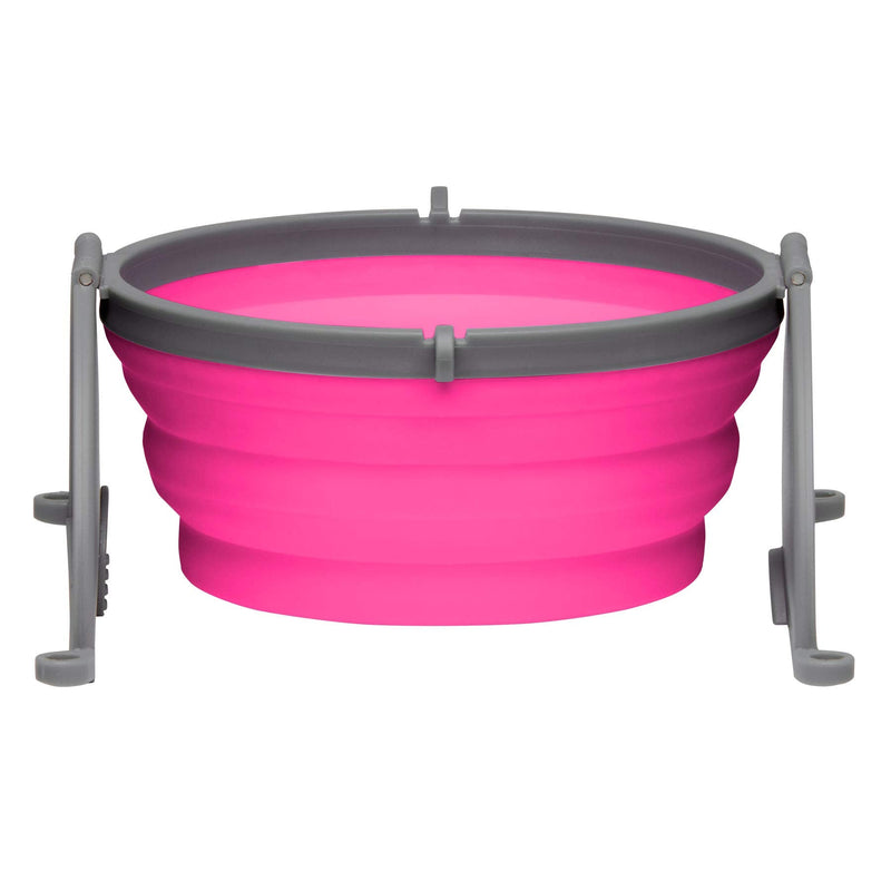 Loving Pets Bella Roma Travel Bowl for Dogs Small Travel Bowl Pink - BeesActive Australia