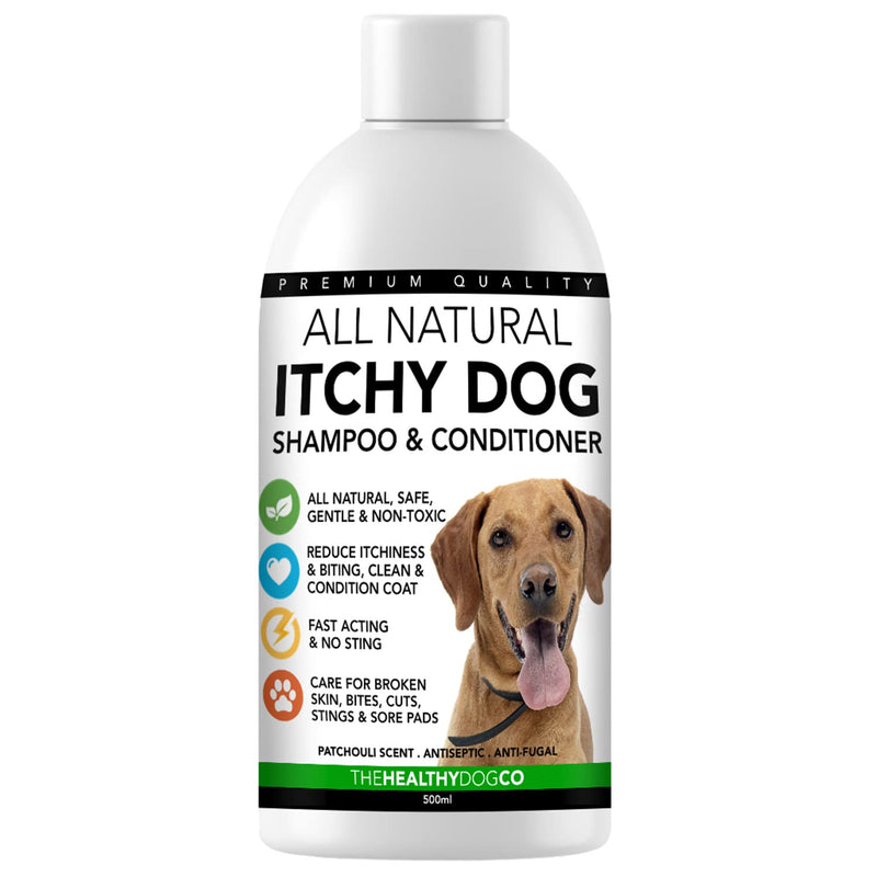 The Healthy Dog Co - Dog Shampoo for Itchy Skin - Dog Shampoo Sensitive Skin - Natural Itch Relief for Dogs - Dog Itchy Skin Treatment - Itchy Skin Relief for Dog - Anti Itch Dog Shampoo - 16oz - BeesActive Australia