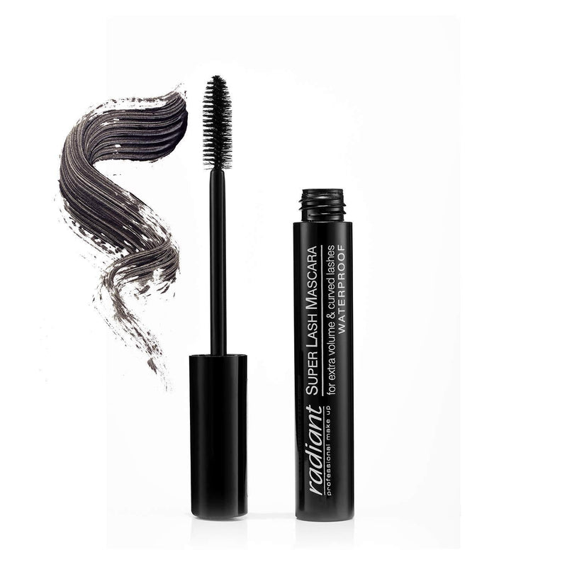 Waterproof Super Lash Mascara By Radiant Professional - Voluminous & Curling Waterproof Mascara For Defined Eyelashes - Black Mascara For Intense Volume & Perfect Curling - Cruelty Free - 0.27 oz. - BeesActive Australia