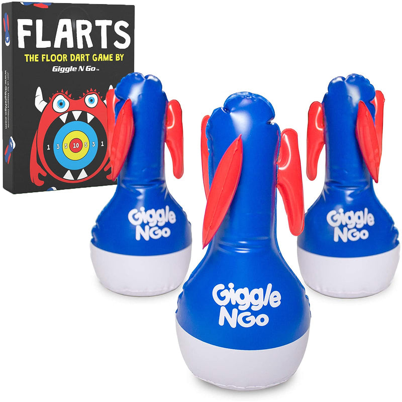 Giggle N Go Flarts Lawn Darts Outdoor Games for Family Our Lawn Games for Kids - Quality Backyard Games for Adults and Kids - Our Inflatable Dart Games are Safe Indoor Outdoor Games for Kids MONSTER THEME - BeesActive Australia