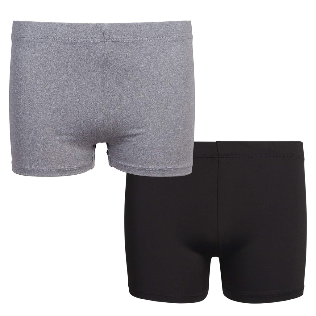 [AUSTRALIA] - Rene Rofe Girls Under Dress Dance and Bike Short (2 Pack) Grey/Black 10-12 