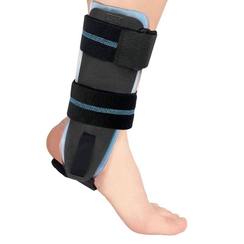 VELPEAU Ankle Brace - Stirrup Ankle Splint - Adjustable Rigid Stabilizer for Sprains, Tendonitis, Post-Op Cast Support and Injury Protection for Women and Men (Gel Pads, Small - Left Foot) Gel Pads-Left Foot Small (Pack of 1) - BeesActive Australia