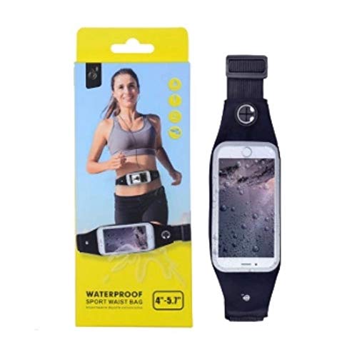 Yuj Health and Fitness Reflective Waist Sport Running Bags Waterproof Bags Mobile Phone Case Black - BeesActive Australia