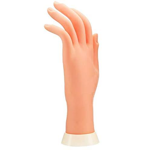 LASSUM Soft Plastic Mannequin Hand,Flexible Bendable Fake Hand Manicure Practice Tool - BeesActive Australia